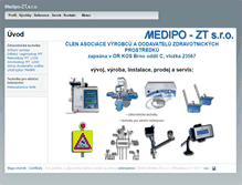 Tablet Screenshot of medipo.cz